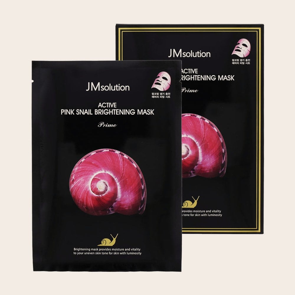 Active Pink Snail Brightening Mask (10 uds) 30ml x 10uds de JMsolution