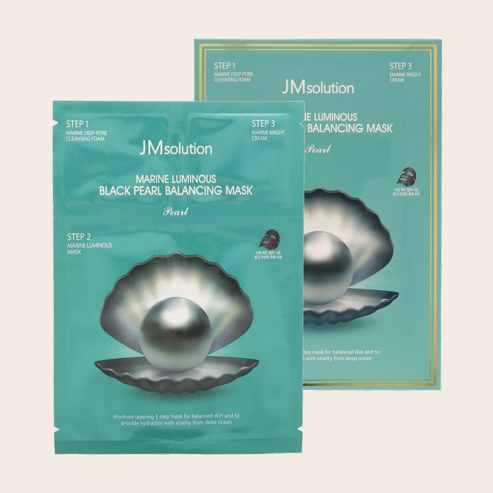 Marine Luminous Black Pearl Balancing Mask Plus (10 uds) 2 pasos x 10uds de JMsolution